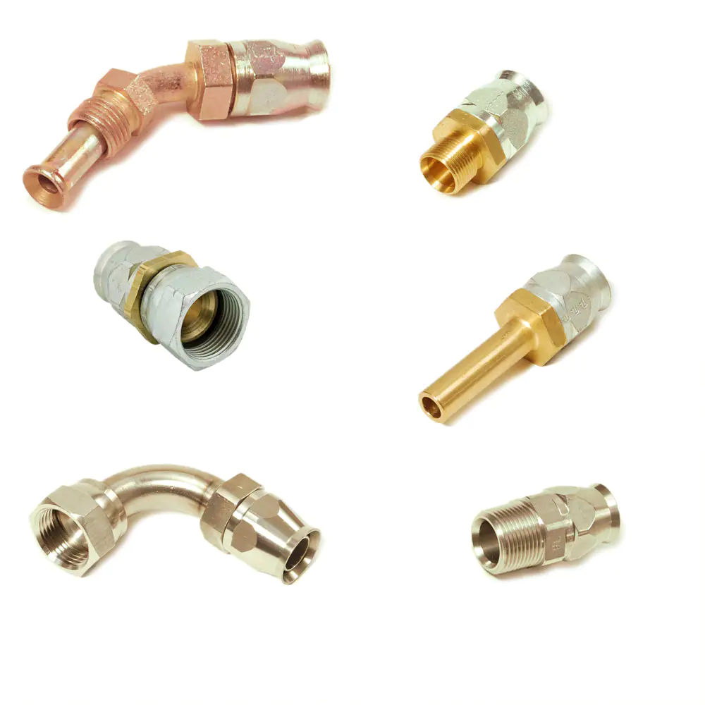 派克90系列，現(xiàn)場可拆式軟管接頭，用于PTFE 軟管連接